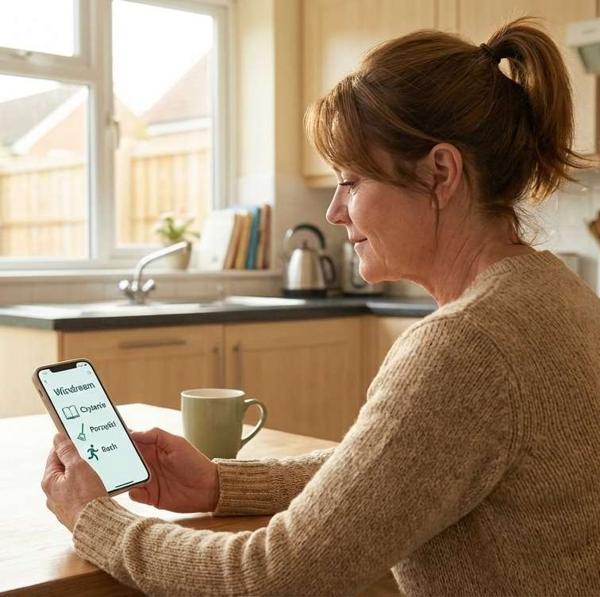 Mama planuje zadania w telefonie